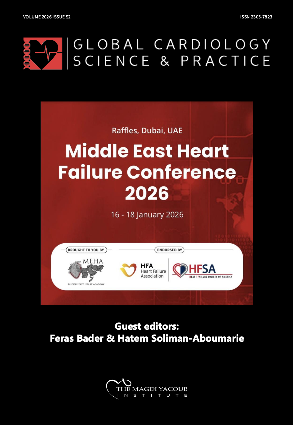 					View Vol. 2026 No. S2 (2026): Middle East Heart Failure Conference 2026
				